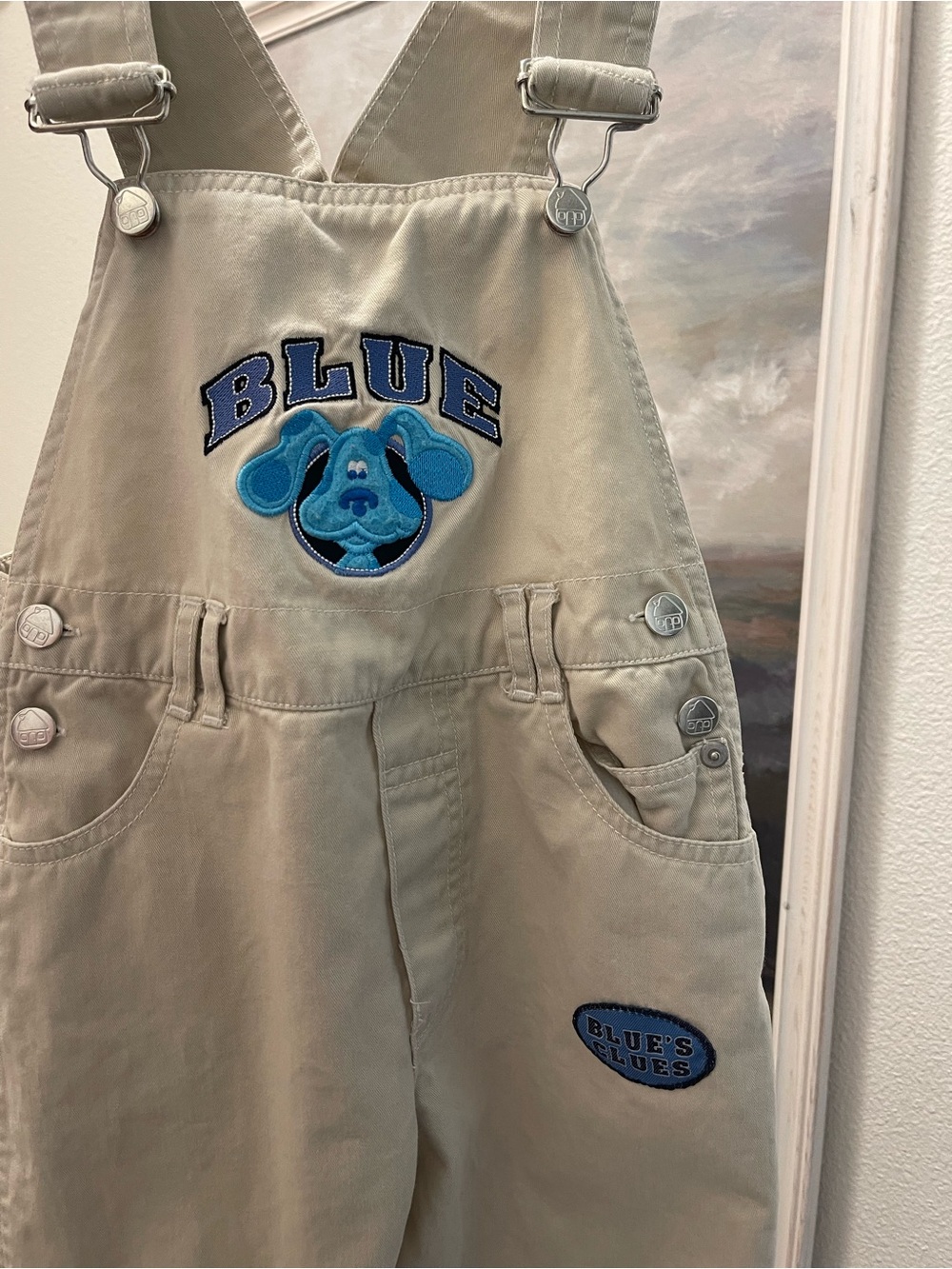 Vintage Blues Clues Khaki Overalls - Picture 2 of 6